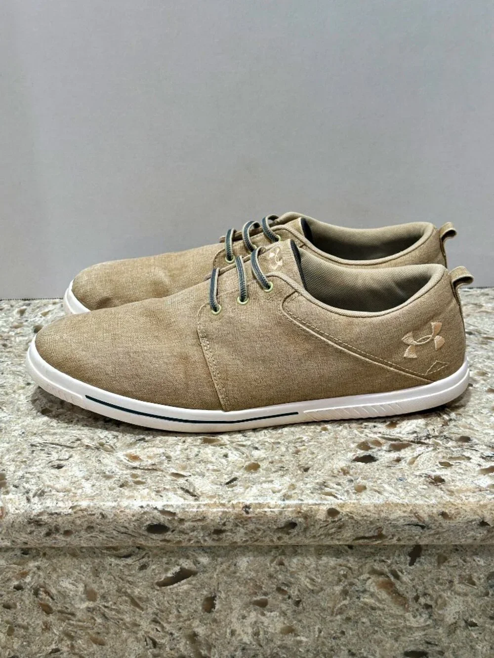 Under Armour Street Encounter IV Mens 14 Tan Canvas Casual Shoes 3027969-200